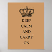 Keep Calm and Carry On ポスター (正面)