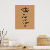 Keep Calm and Carry On ポスター (キッチン)