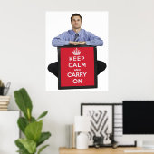 Keep Calm and Carry On ポスター (ホームオフィス)