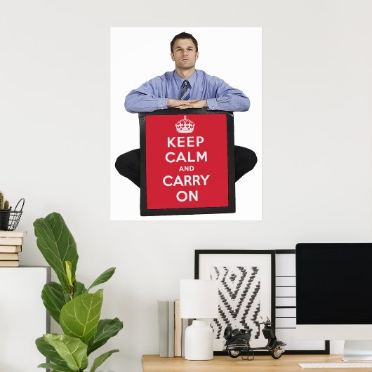Keep Calm and Carry On ポスター (ホームオフィス)