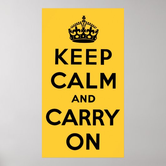 Keep Calm and Carry On ポスター (正面)