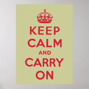 Keep Calm and Carry On ポスター