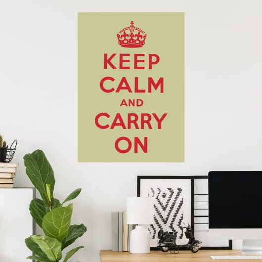 Keep Calm and Carry On ポスター (ホームオフィス)