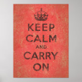 Keep Calm and Carry On ポスター (正面)