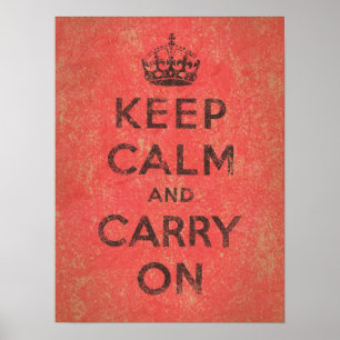 Keep Calm and Carry On ポスター