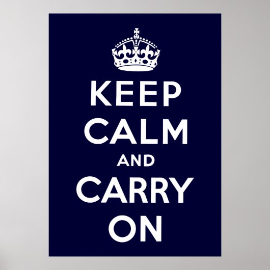Keep Calm and Carry On ポスター (正面)