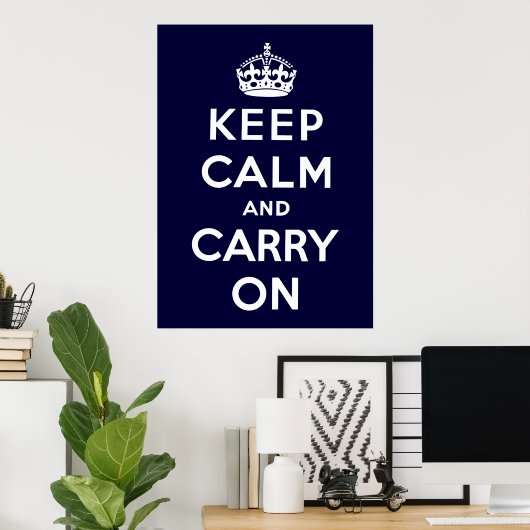Keep Calm and Carry On ポスター (ホームオフィス)