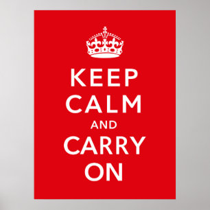Keep Calm and Carry On ポスター