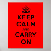 Keep Calm and Carry On ポスター (正面)
