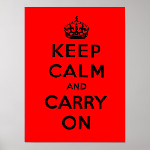 Keep Calm and Carry On ポスター