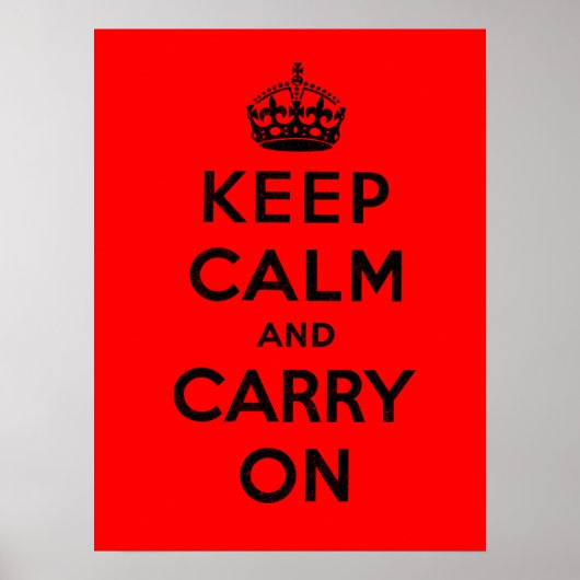 Keep Calm and Carry On ポスター (正面)
