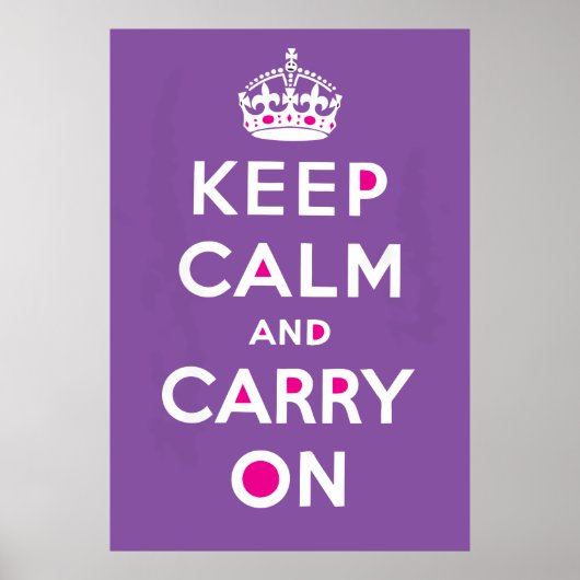 Keep Calm and Carry On ポスター (正面)
