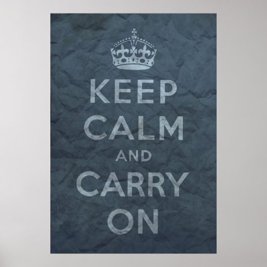 Keep Calm and Carry On ポスター (正面)