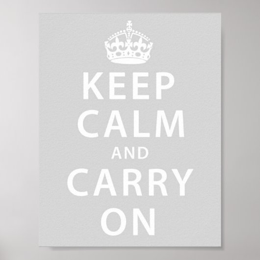 Keep Calm and Carry On ポスター (正面)