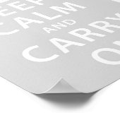 Keep Calm and Carry On ポスター (角)