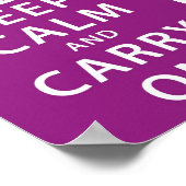 Keep Calm and Carry On ポスター (角)