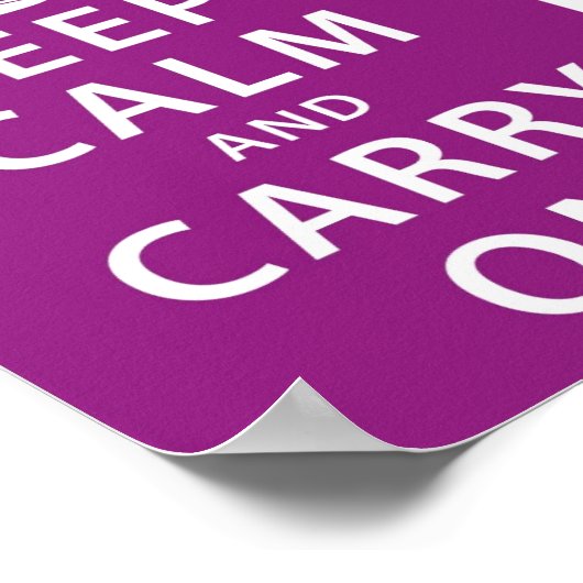Keep Calm and Carry On ポスター (角)