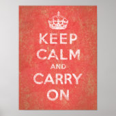 Keep Calm and Carry On ポスター (正面)