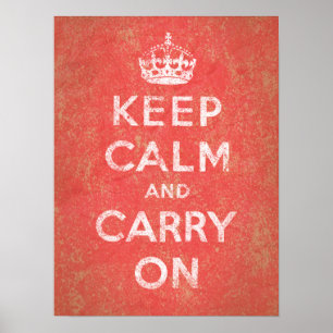Keep Calm and Carry On ポスター
