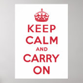 Keep Calm and Carry On ポスター (正面)