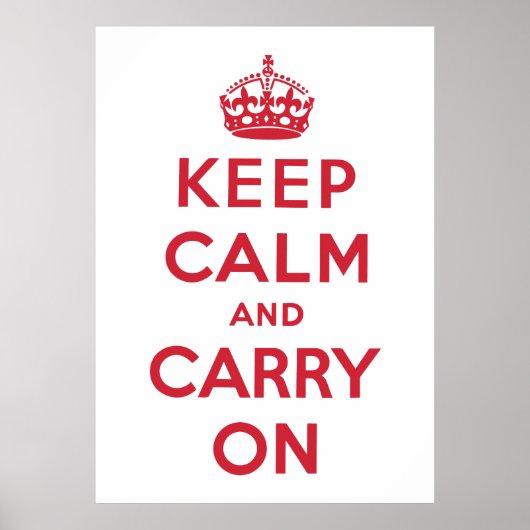 Keep Calm and Carry On ポスター (正面)