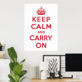 Keep Calm and Carry On ポスター (ホームオフィス)