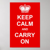 Keep Calm and Carry On ポスター (正面)