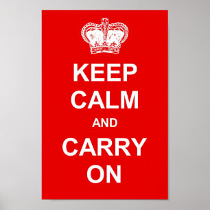 Keep Calm and Carry On ポスター