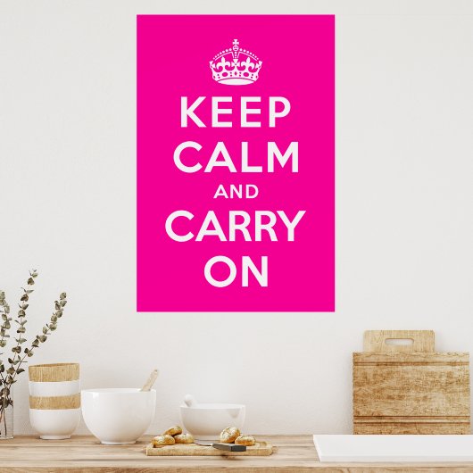 Keep Calm and Carry On ポスター (キッチン)