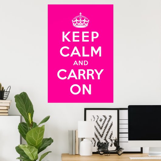 Keep Calm and Carry On ポスター (ホームオフィス)