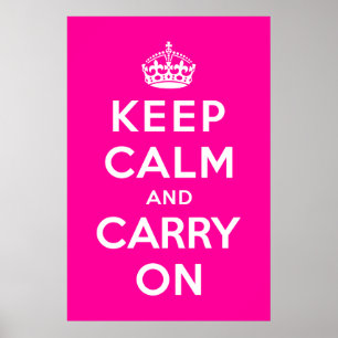 Keep Calm and Carry On ポスター
