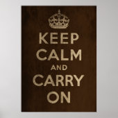 Keep Calm and Carry On ポスター (正面)