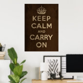 Keep Calm and Carry On ポスター (ホームオフィス)