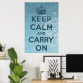 Keep Calm and Carry On ポスター (ホームオフィス)