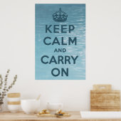 Keep Calm and Carry On ポスター (キッチン)