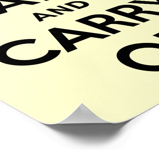 Keep Calm and Carry On ポスター (角)