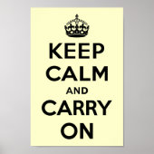 Keep Calm and Carry On ポスター (正面)