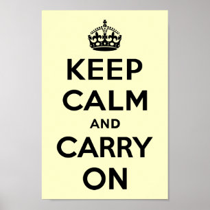 Keep Calm and Carry On ポスター