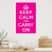 Keep Calm and Carry On ポスター (キッチン)