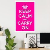 Keep Calm and Carry On ポスター (ホームオフィス)