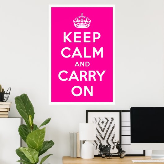 Keep Calm and Carry On ポスター (ホームオフィス)