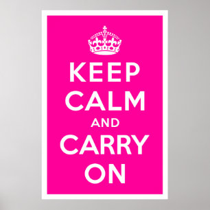 Keep Calm and Carry On ポスター