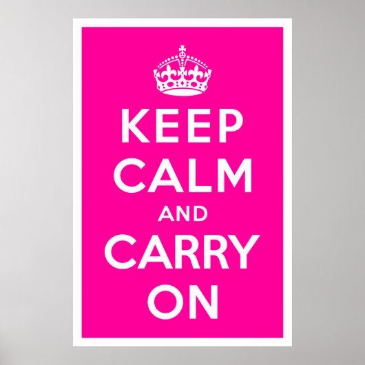 Keep Calm and Carry On ポスター (正面)