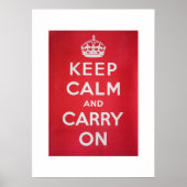 Keep Calm and Carry On ポスター (正面)