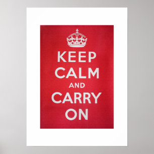 Keep Calm and Carry On ポスター