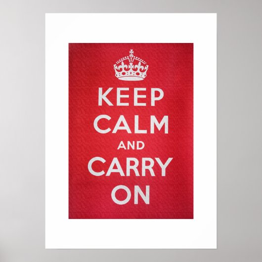 Keep Calm and Carry On ポスター (正面)
