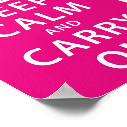 Keep Calm and Carry On ポスター (角)