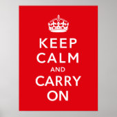 Keep Calm and Carry On ポスター (正面)