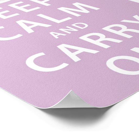 Keep Calm and Carry On ポスター (角)