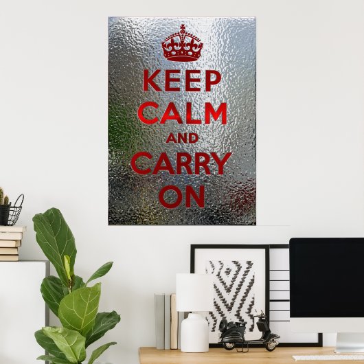 Keep Calm and Carry On ポスター (ホームオフィス)